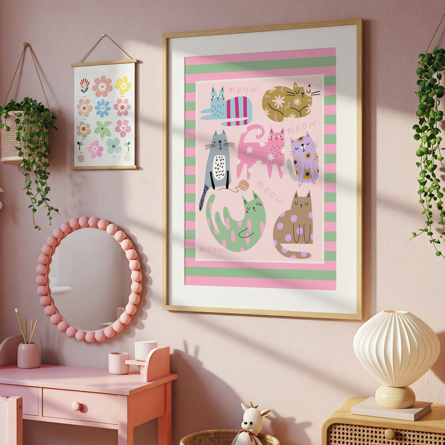 Colourful Cats Print