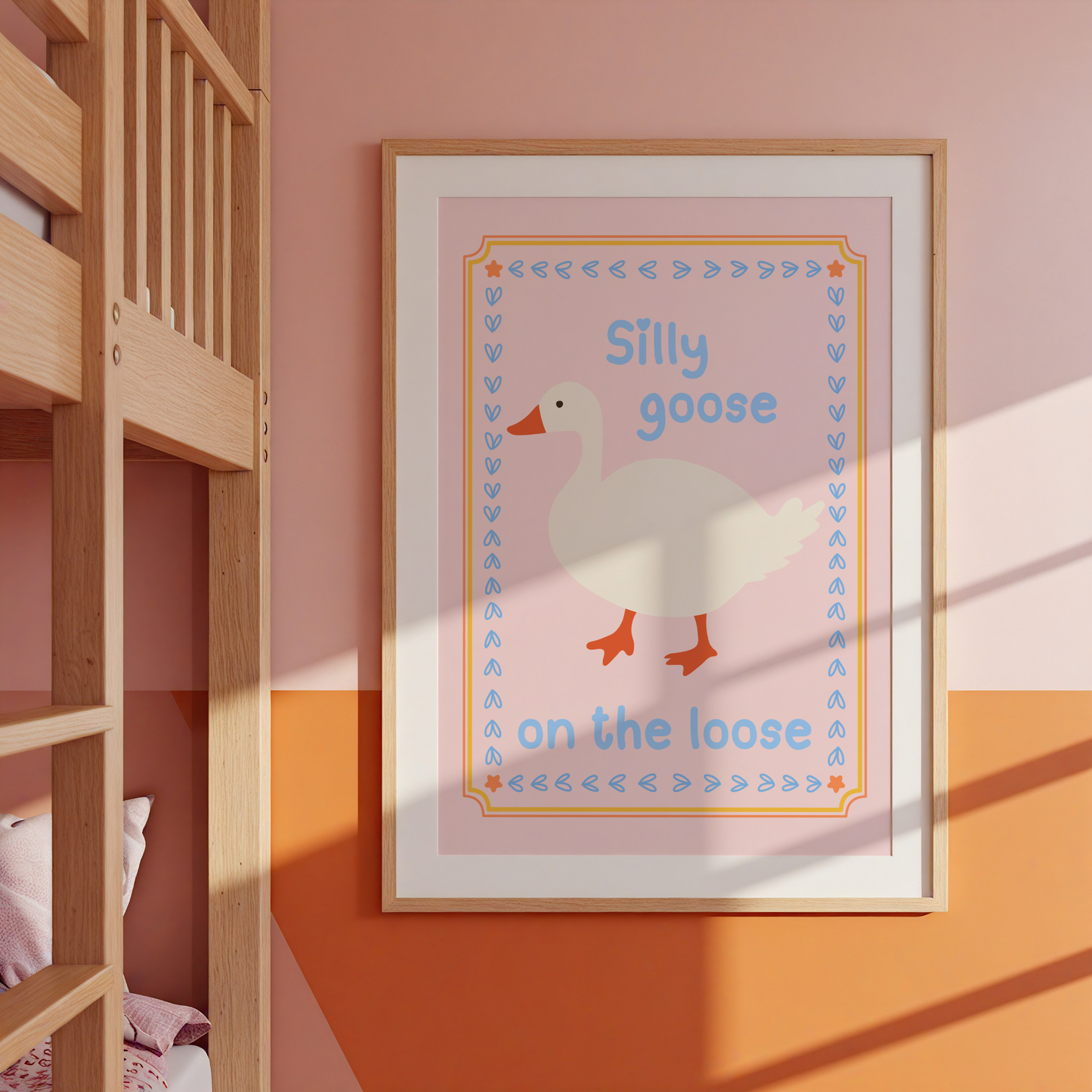Silly Goose On the Loose Poster Print