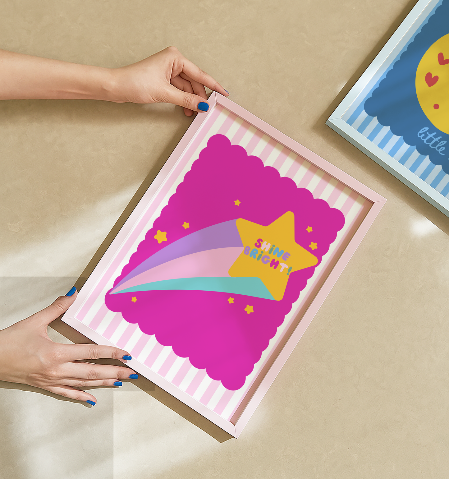 Shine Bright Shooting Star Poster Print
