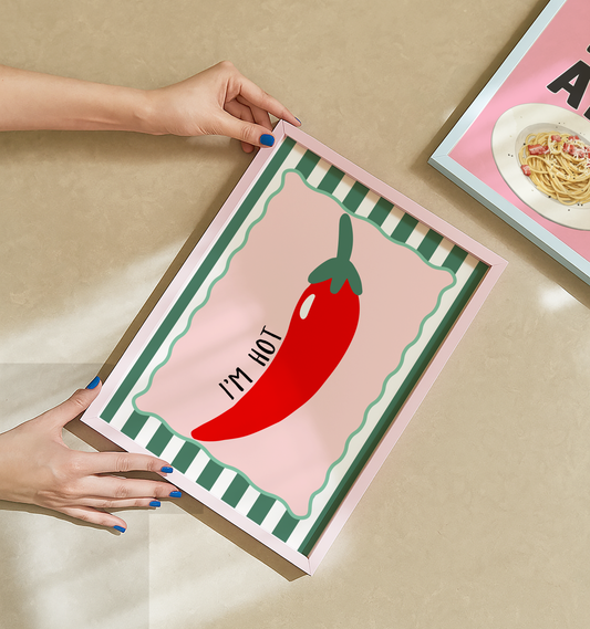 I'm Hot Red Chili Pepper Poster Print