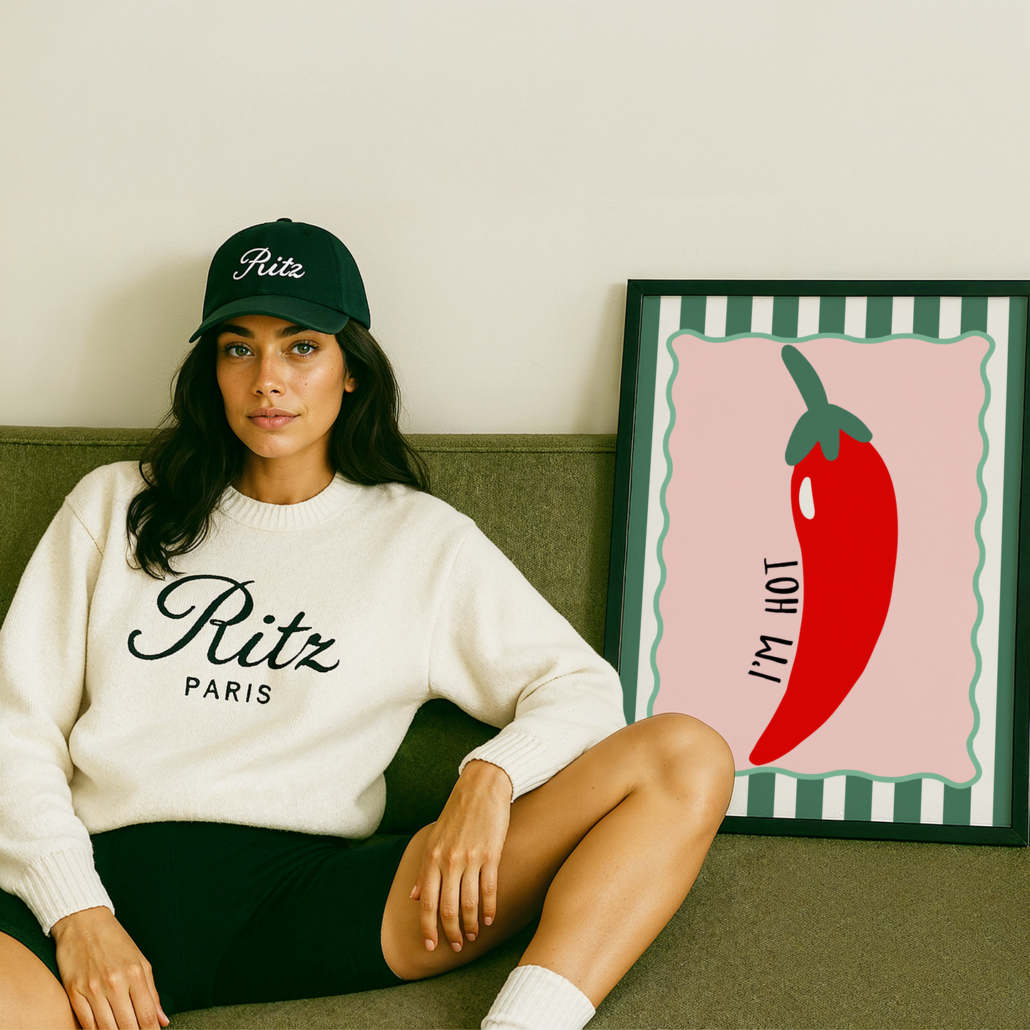 I'm Hot Red Chili Pepper Poster Print