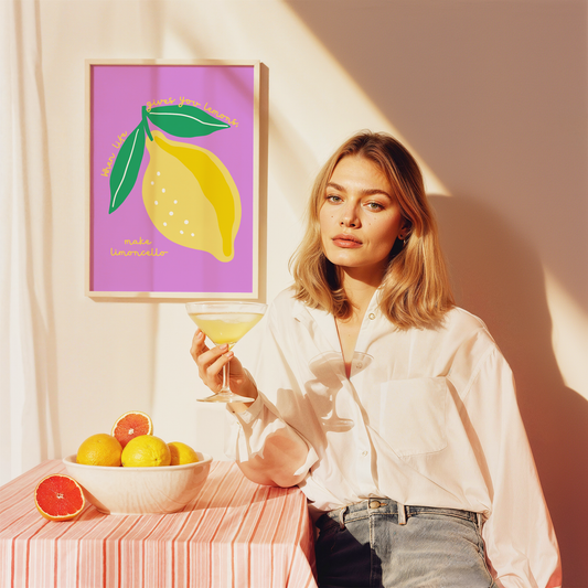 When Life Gives You Lemons, Make Limoncello Poster Print