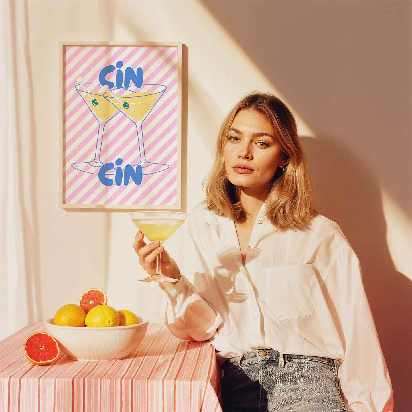 Cin Cin Martini Poster Print