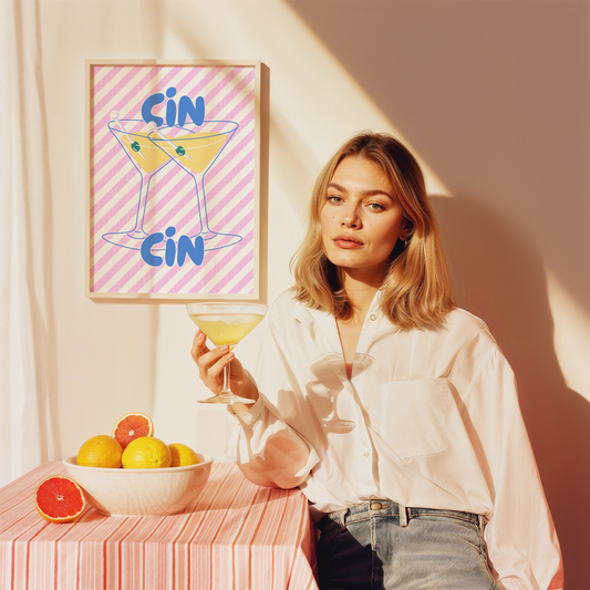 Cin Cin Martini Poster Print