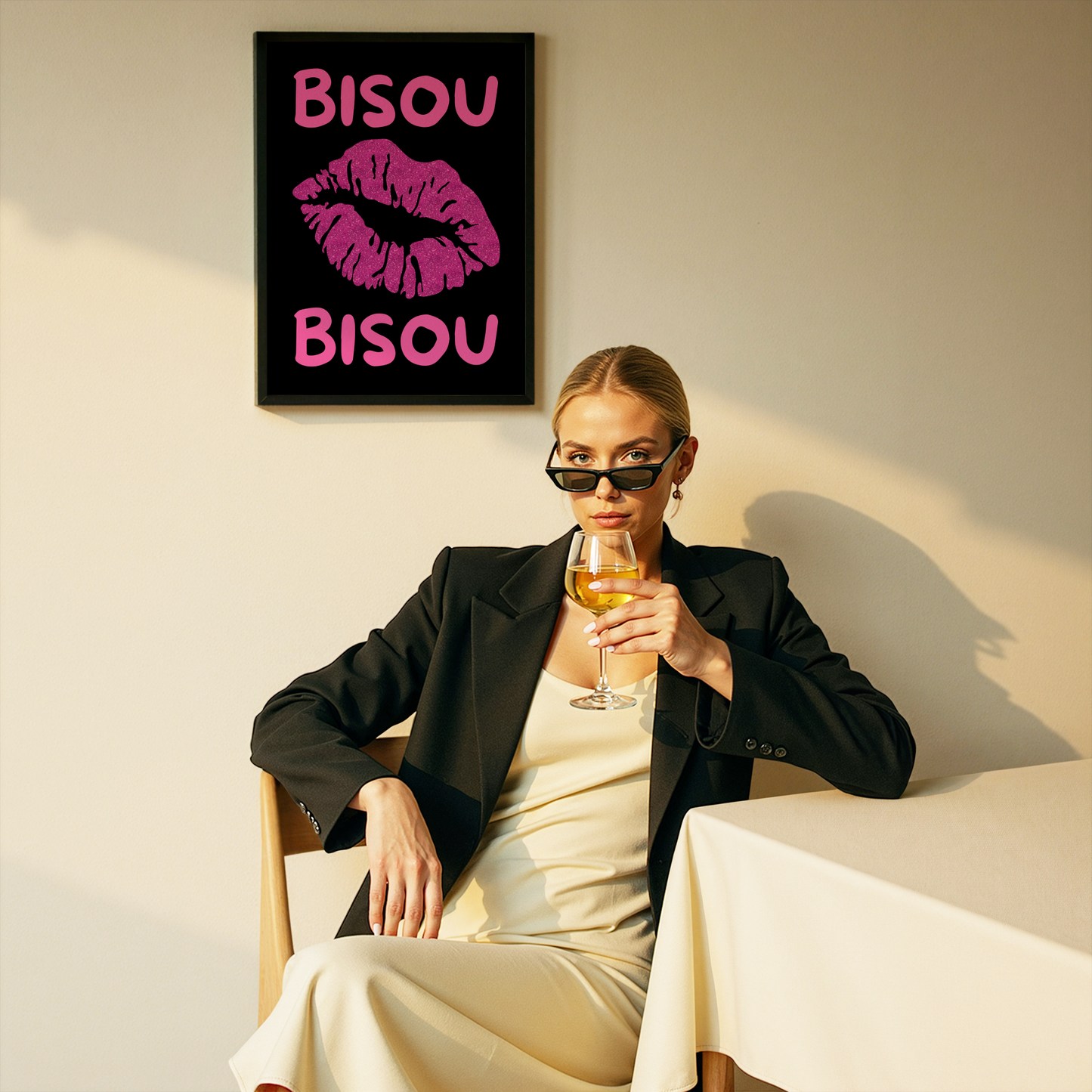 Bisou Bisou Poster Print