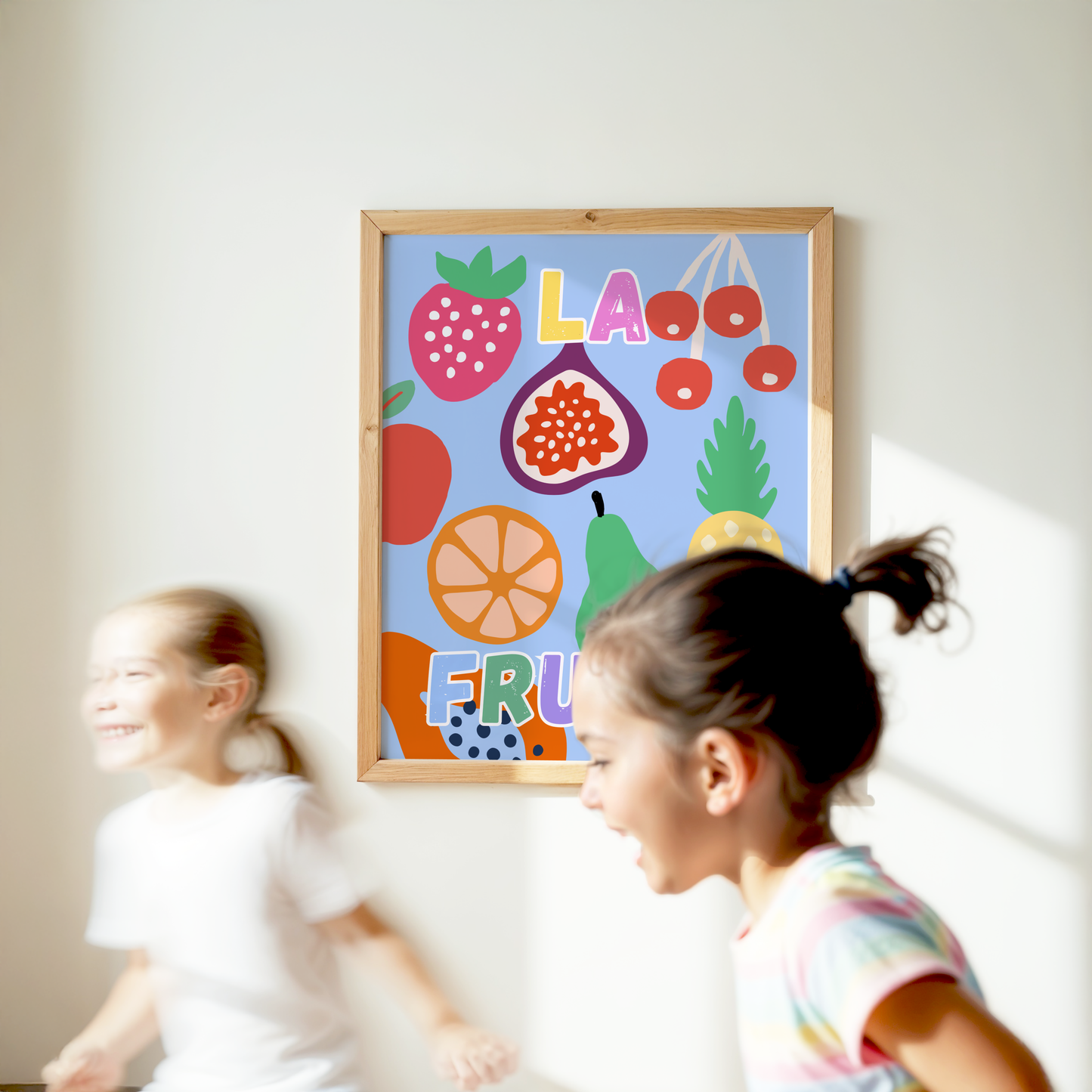 La Frutta Poster Print (Blue)