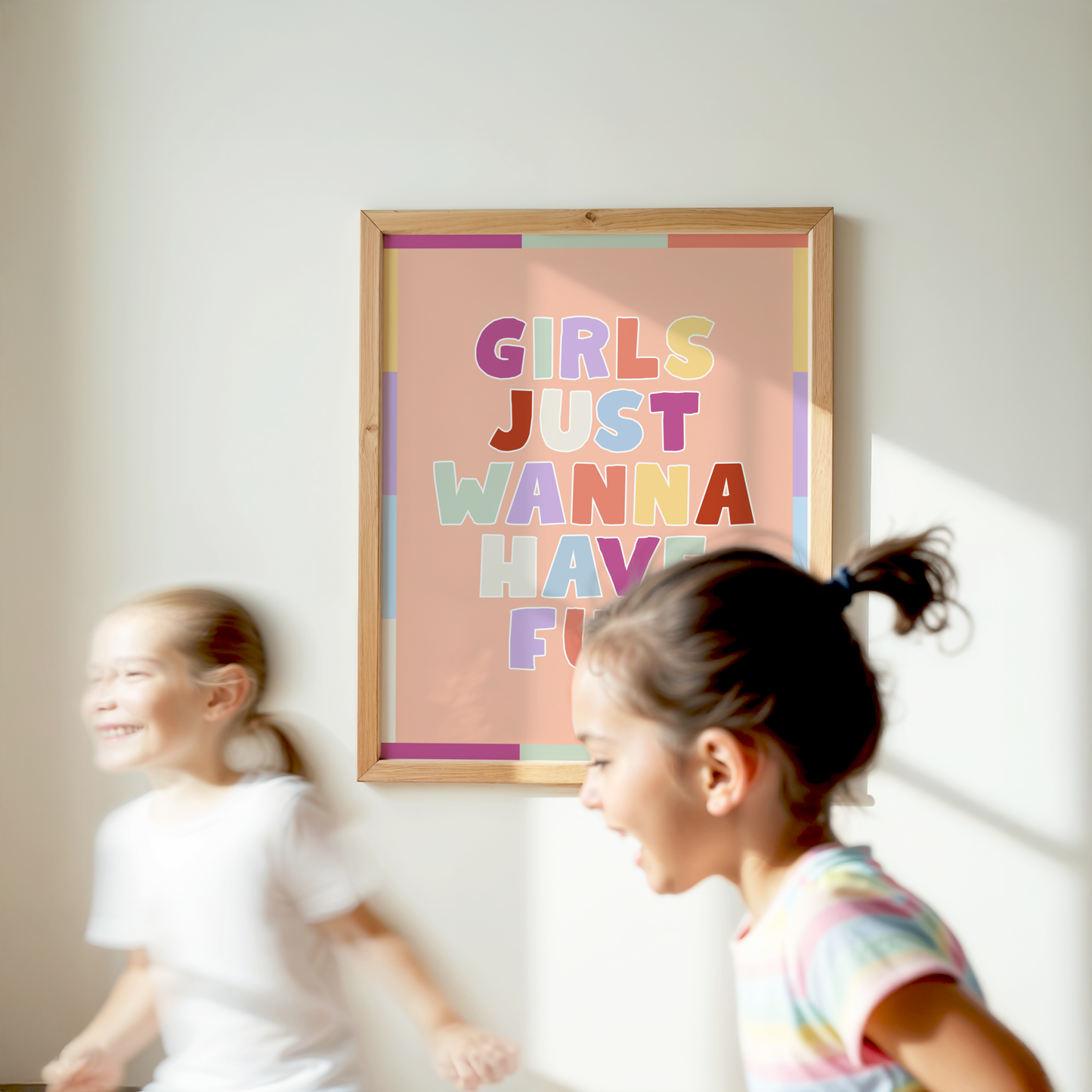 Girls Just Wanna Have Fun Poster Print