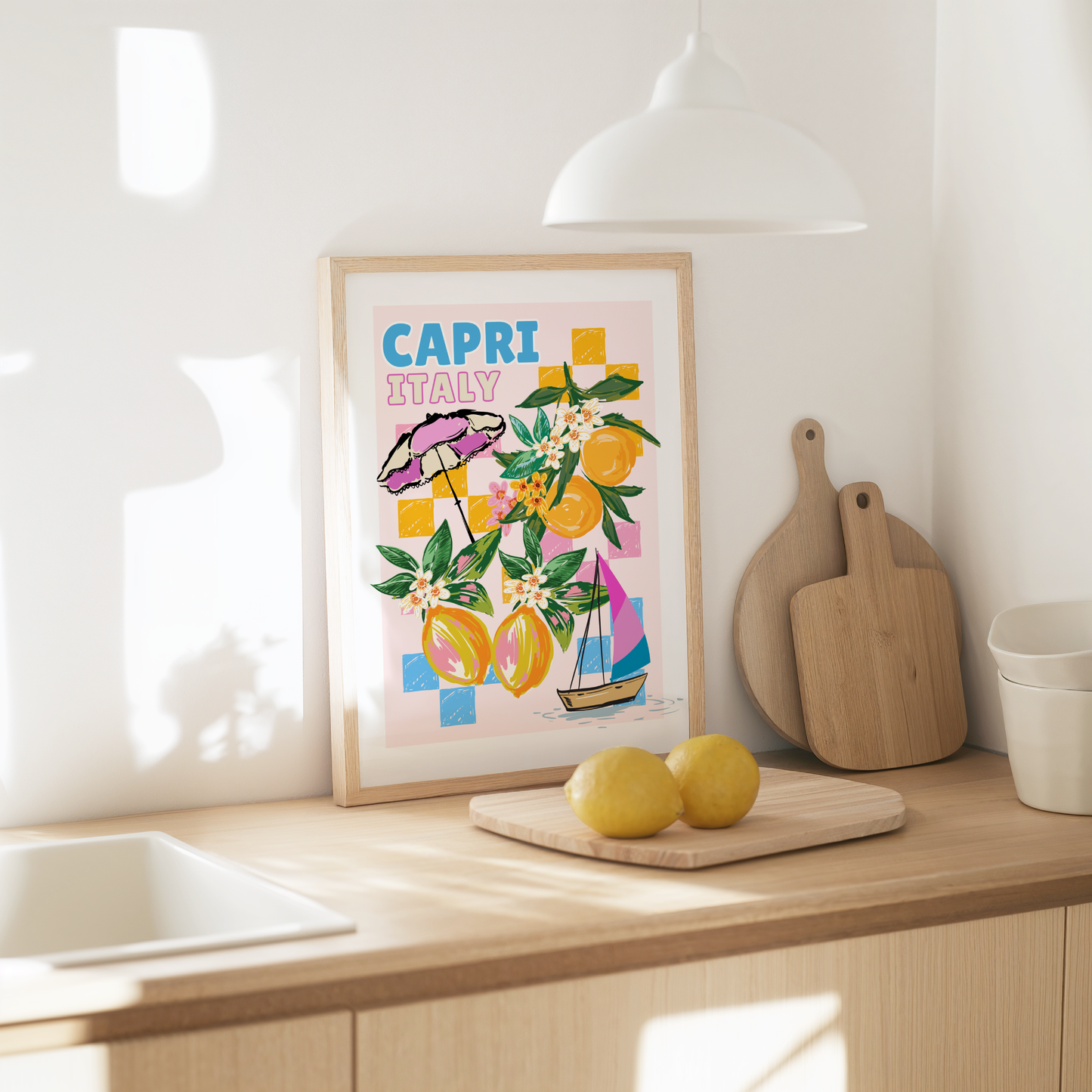Capri Italy Summer Poster Print