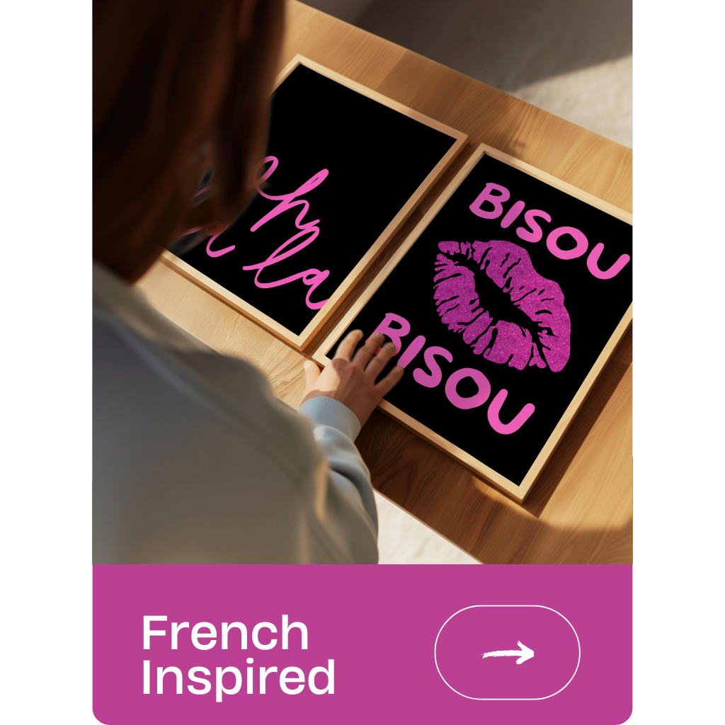 French Inspired Poster Prints