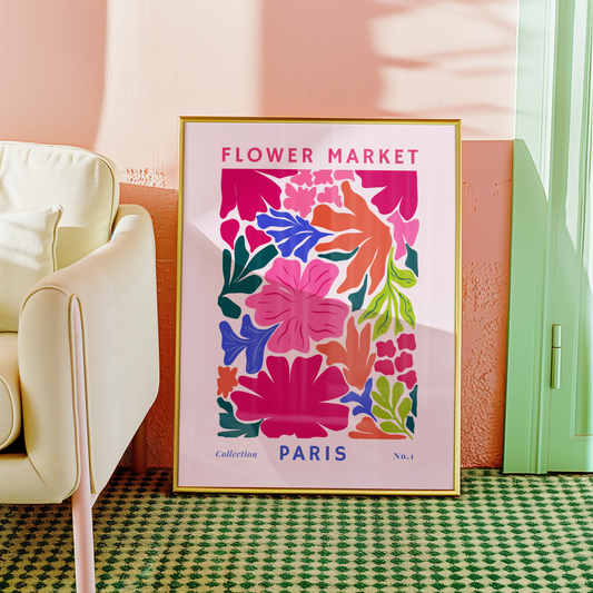 Flower Market Paris Print