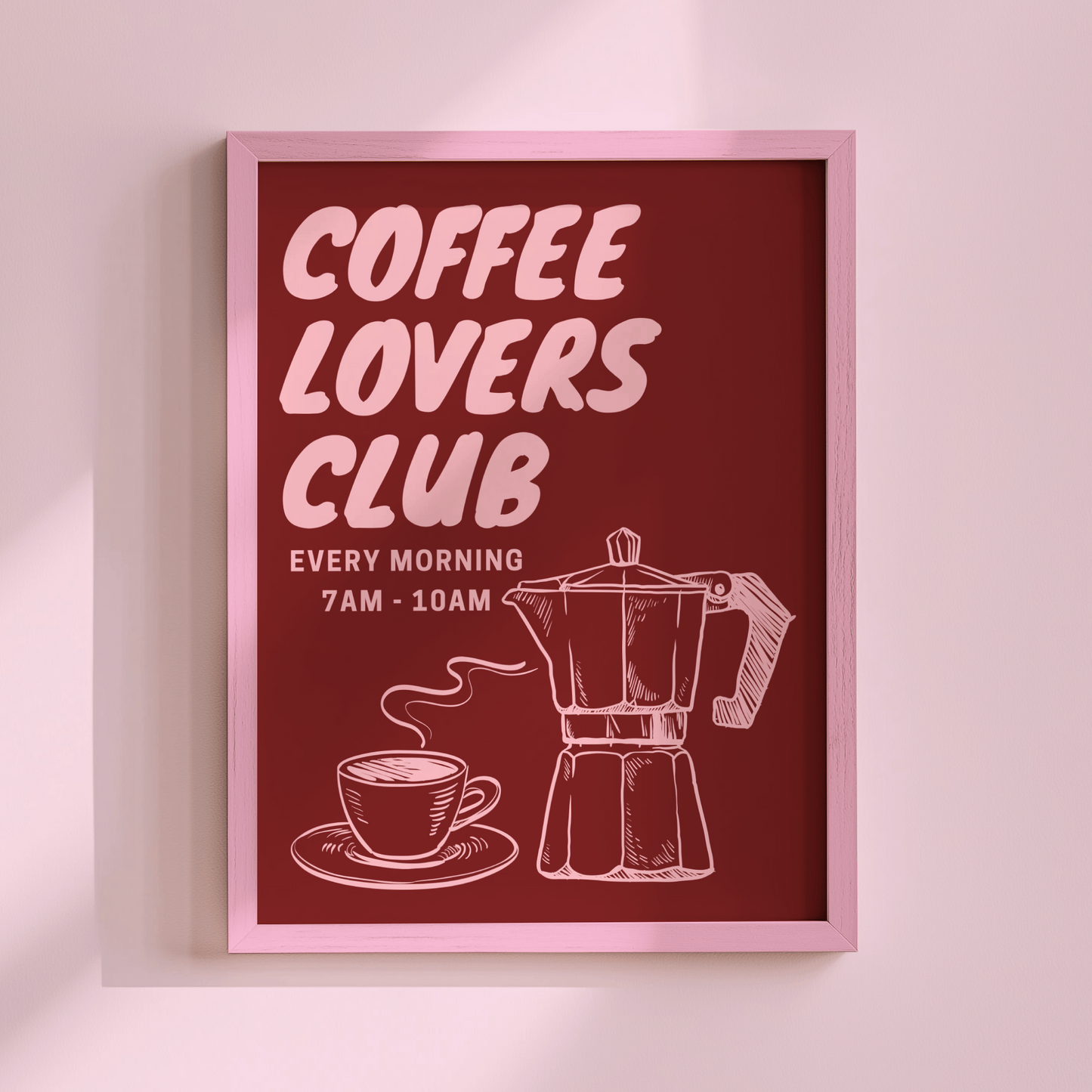 Coffee Lovers Club Print