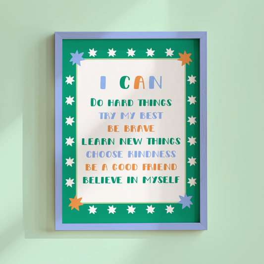 'I Can' Affirmations Poster Print