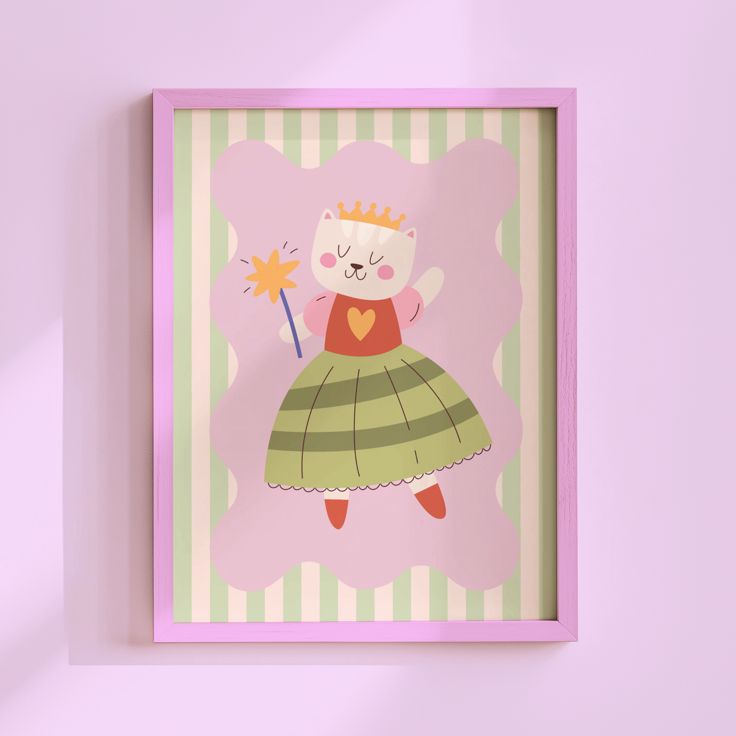 Cat Princess Poster Print