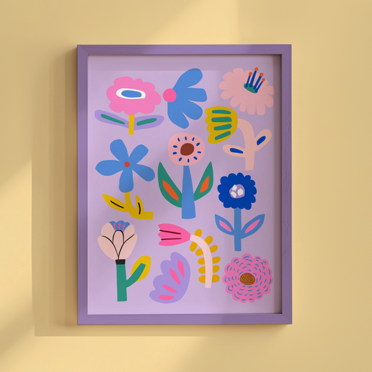 Flower Garden Poster Print