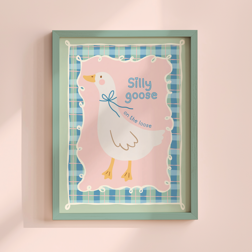 Silly Goose Printable Wall Art – Cute Kids Room & Nursery Decor – Mood ...