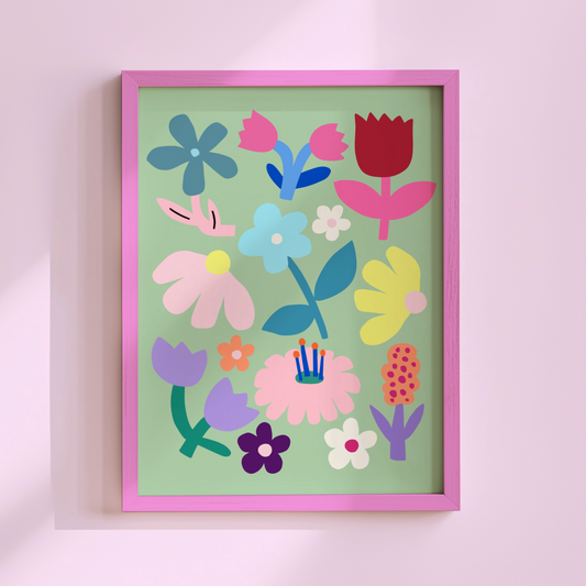 Flower Garden 2 Poster Print