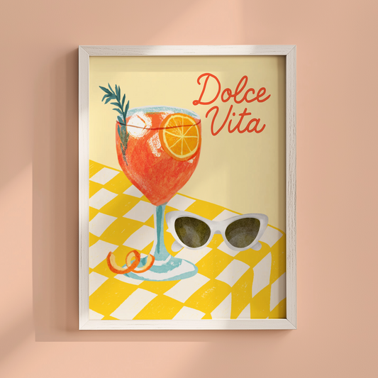 Dolce Vita Aperol Spritz Poster Print