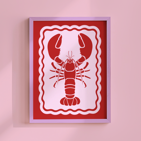 Red Lobster Poster Print