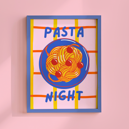 Pasta Night Poster Print