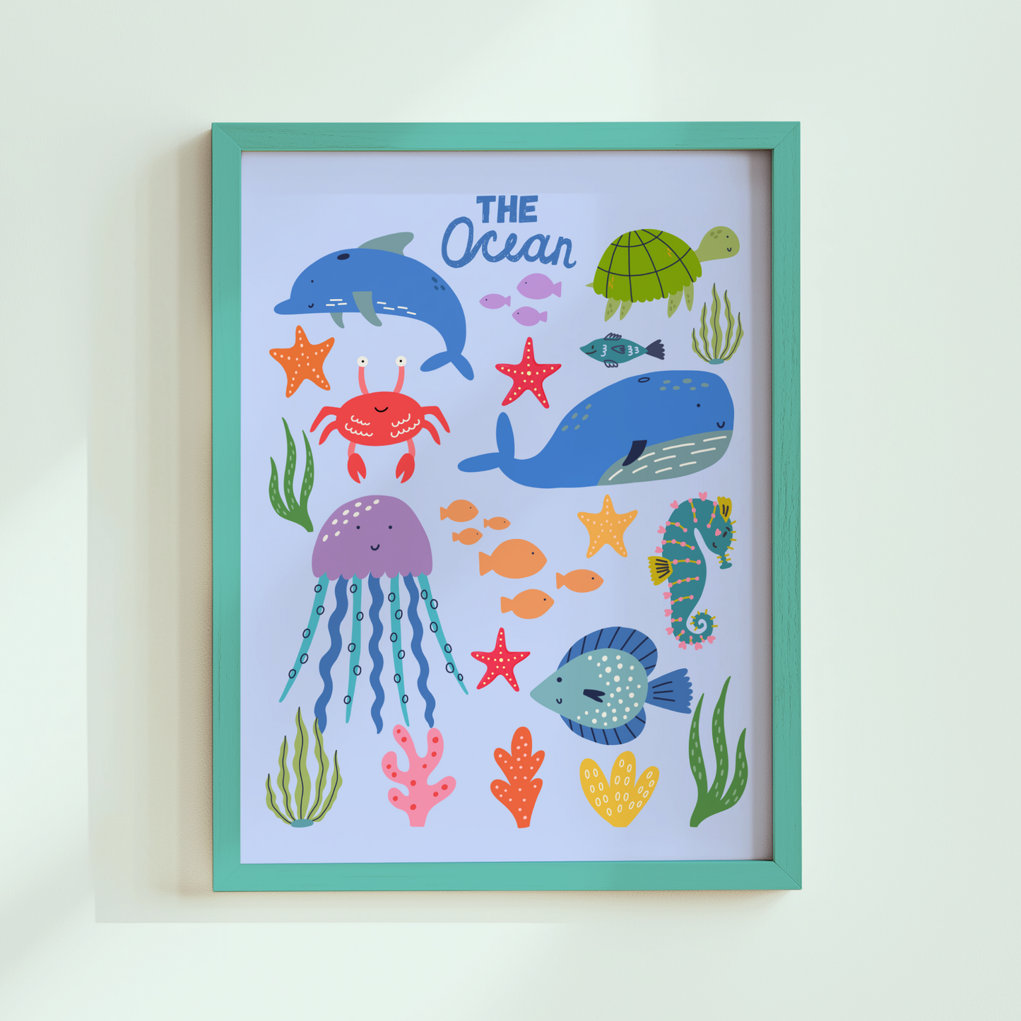 The Ocean Sea Animals Poster Print