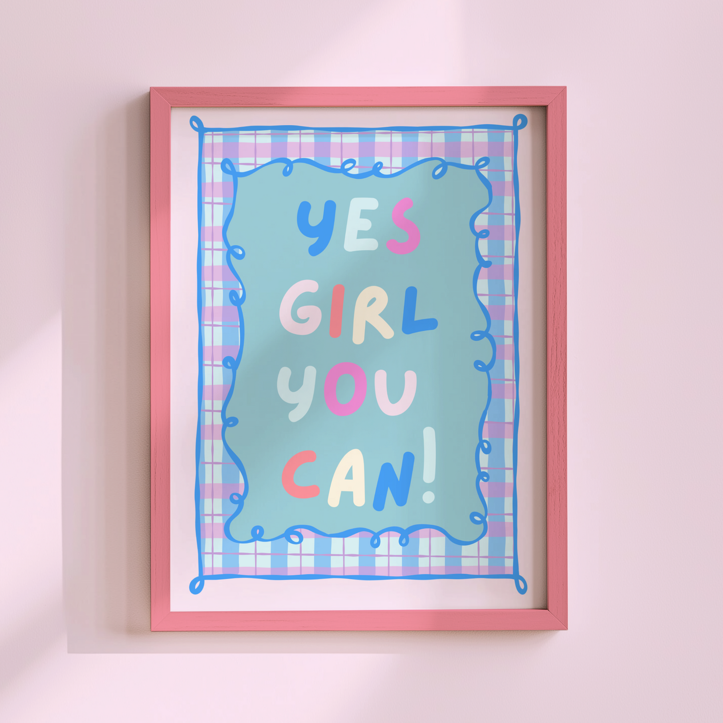 Yes Girl You Can Poster Print