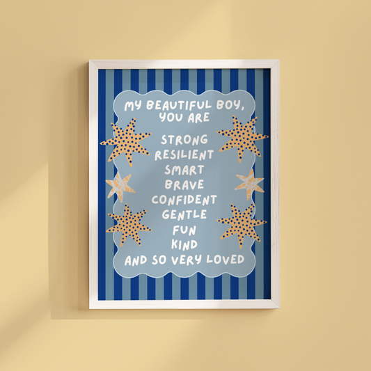 My Beautiful Boy Poster Print