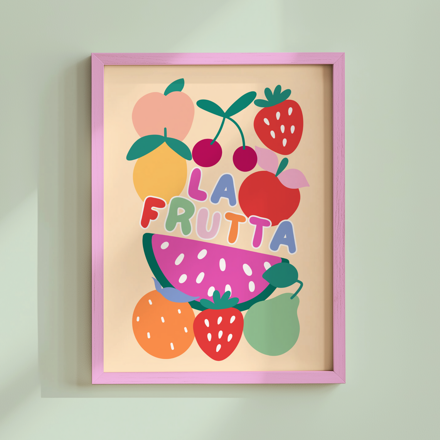 La Frutta Poster Print (Yellow)