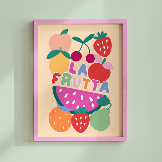 La Frutta Poster Print (Yellow)