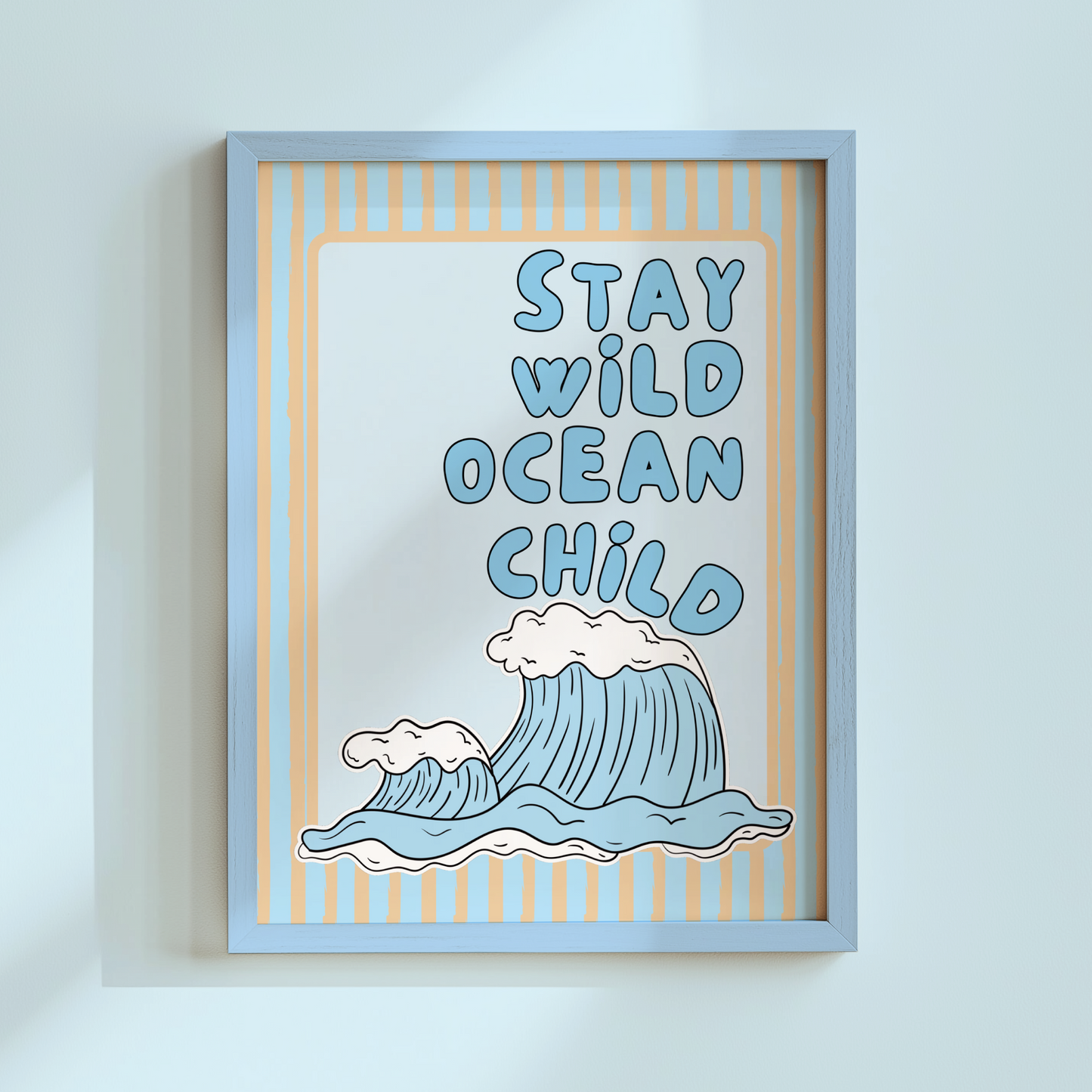 Stay Wild Ocean Child Poster Print