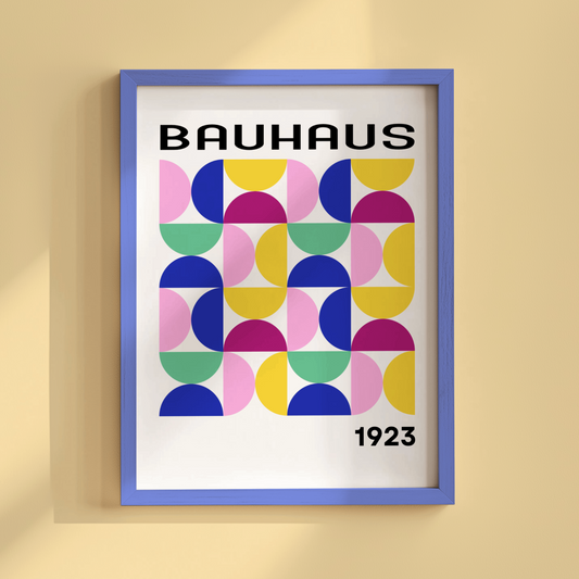 Bauhaus Semi Circle Poster Print