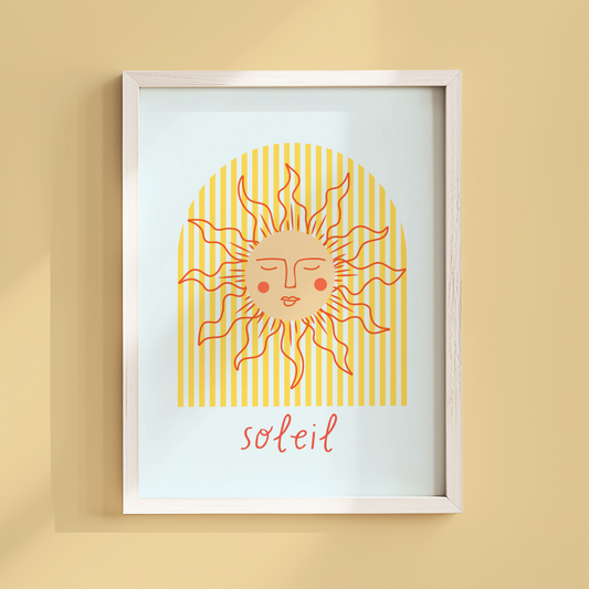 Soleil Sun Print (Blue and Yellow)