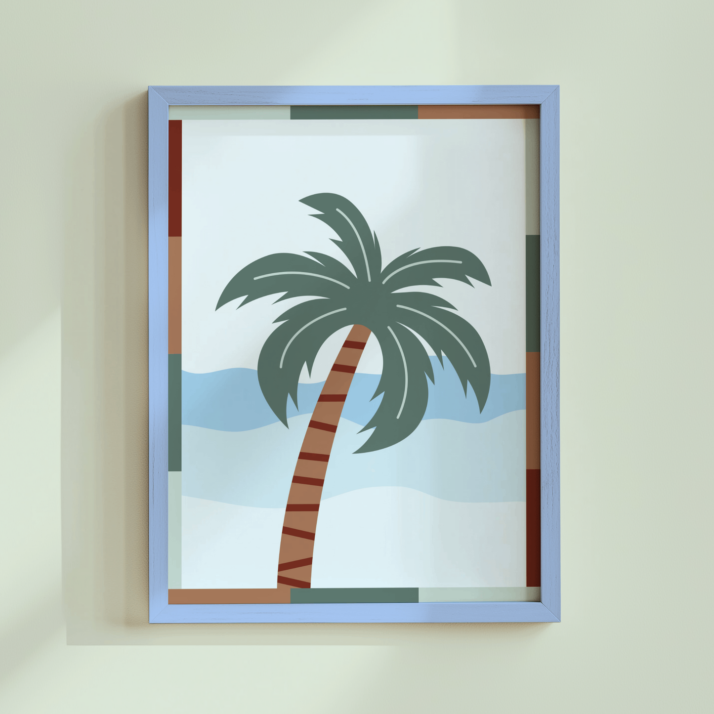 Coastal Palm Tree Poster Print
