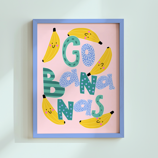 Go Bananas Poster Print
