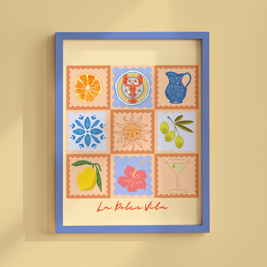 La Dolce Vita Summer Patchwork Print
