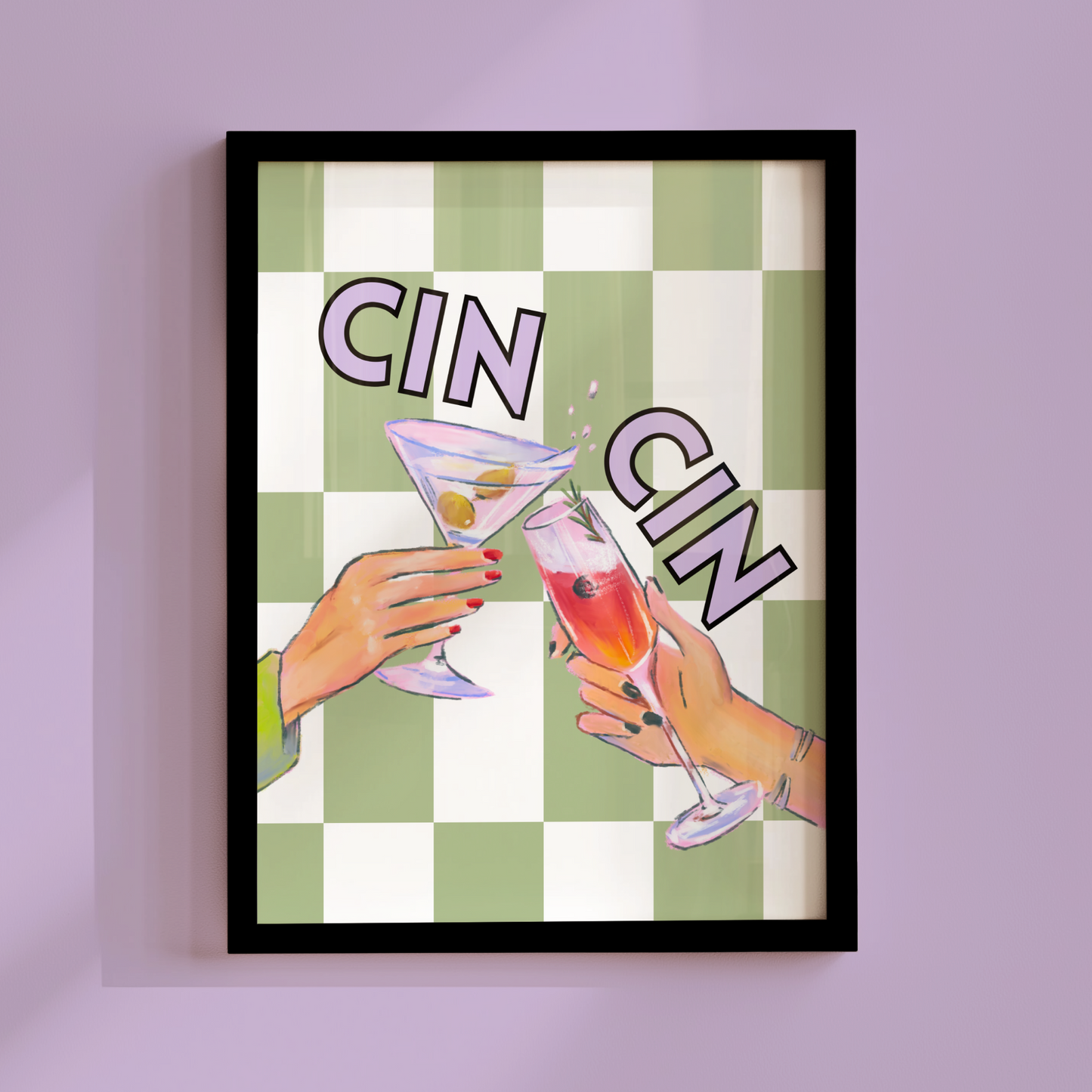 Cin Cin Cocktails Print