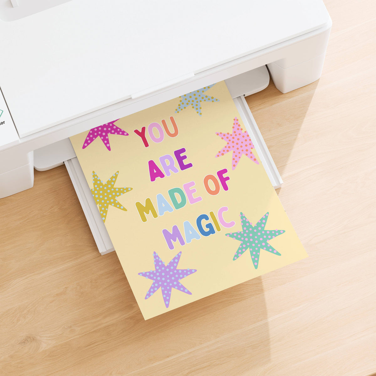 You Are Made Of Magic Poster Print (Yellow)