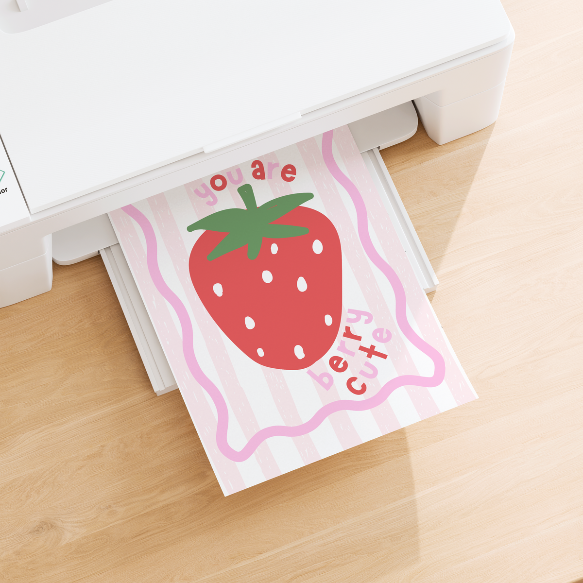 You Are Berry Cute Poster Print