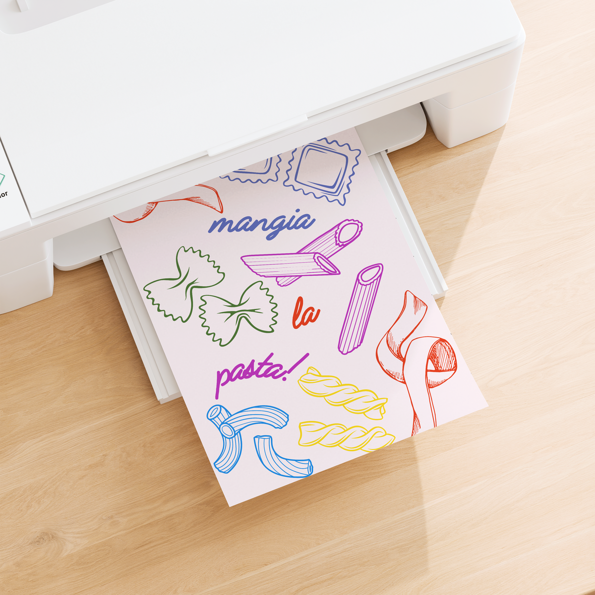 Mangia La Pasta Print