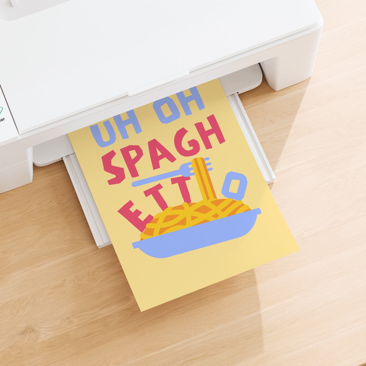 Uh Oh Spaghettio Poster Print