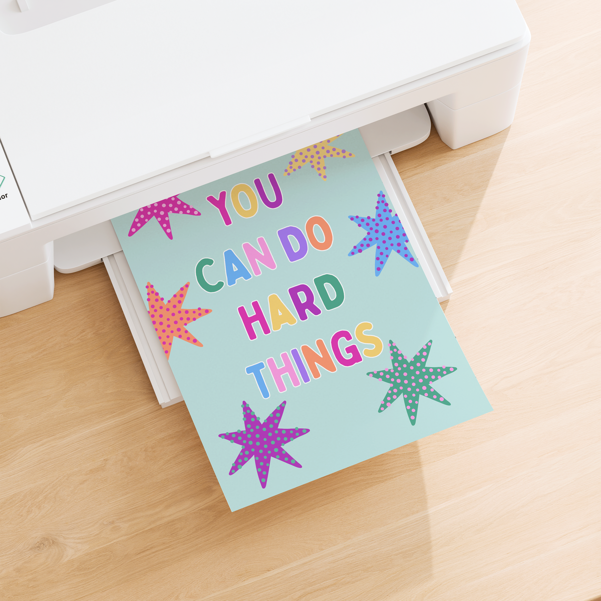 You Can Do Hard Things Poster Print