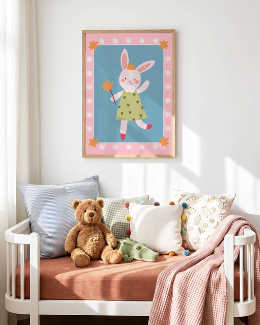 Princess Bunny Poster Print