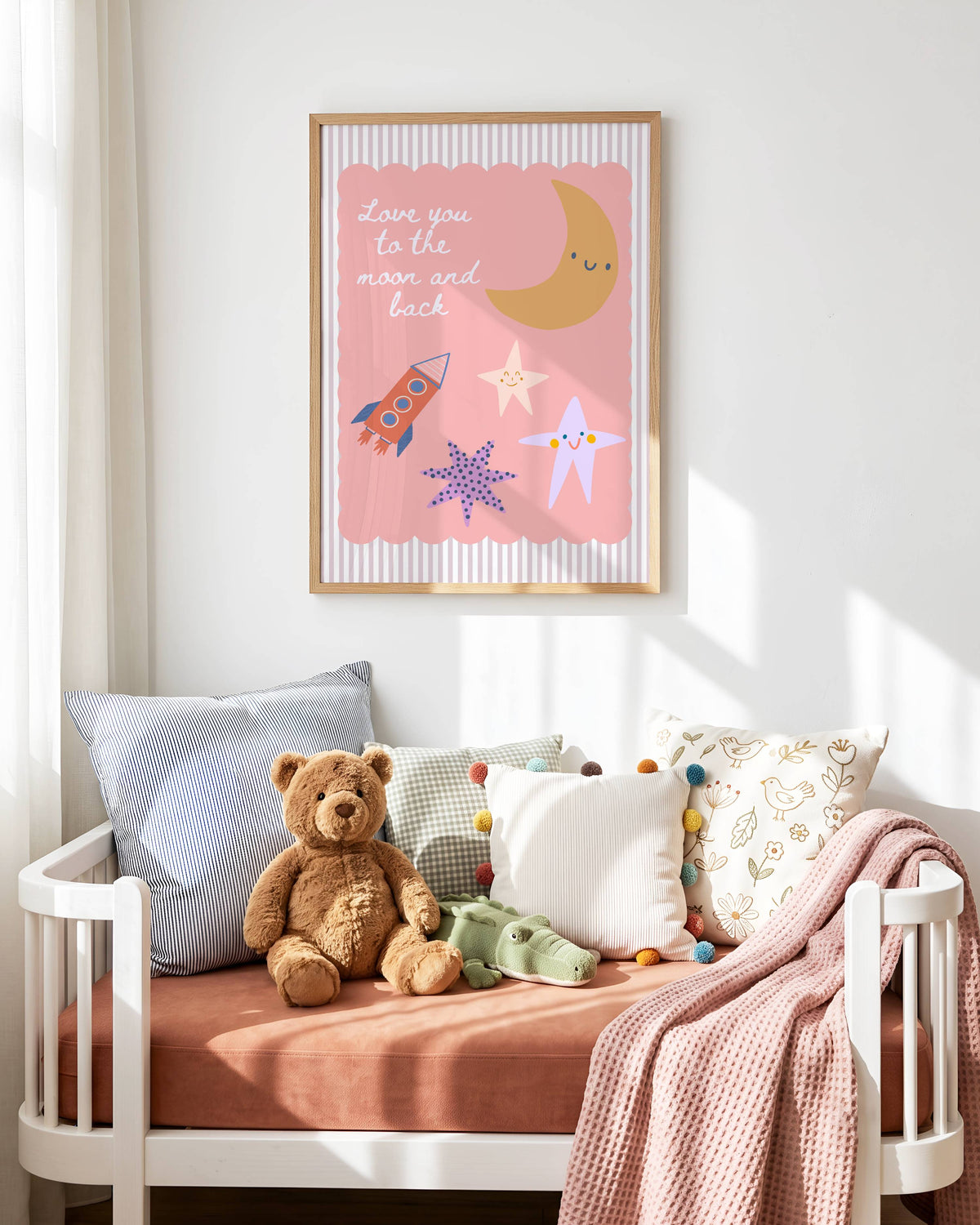 Love You To The Moon and Back Poster Print