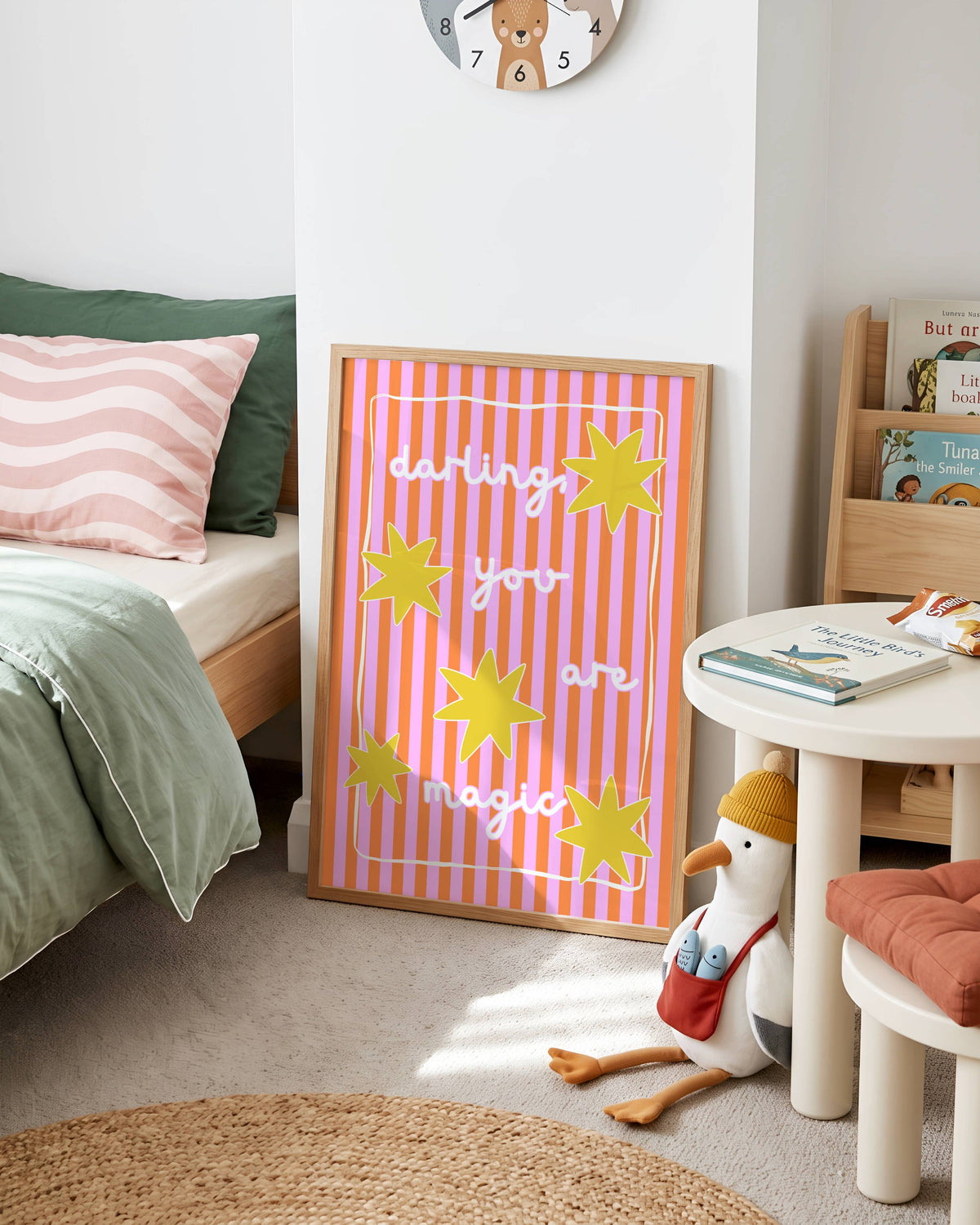 Darling, You Are Magic Poster Print (Pink and Orange)