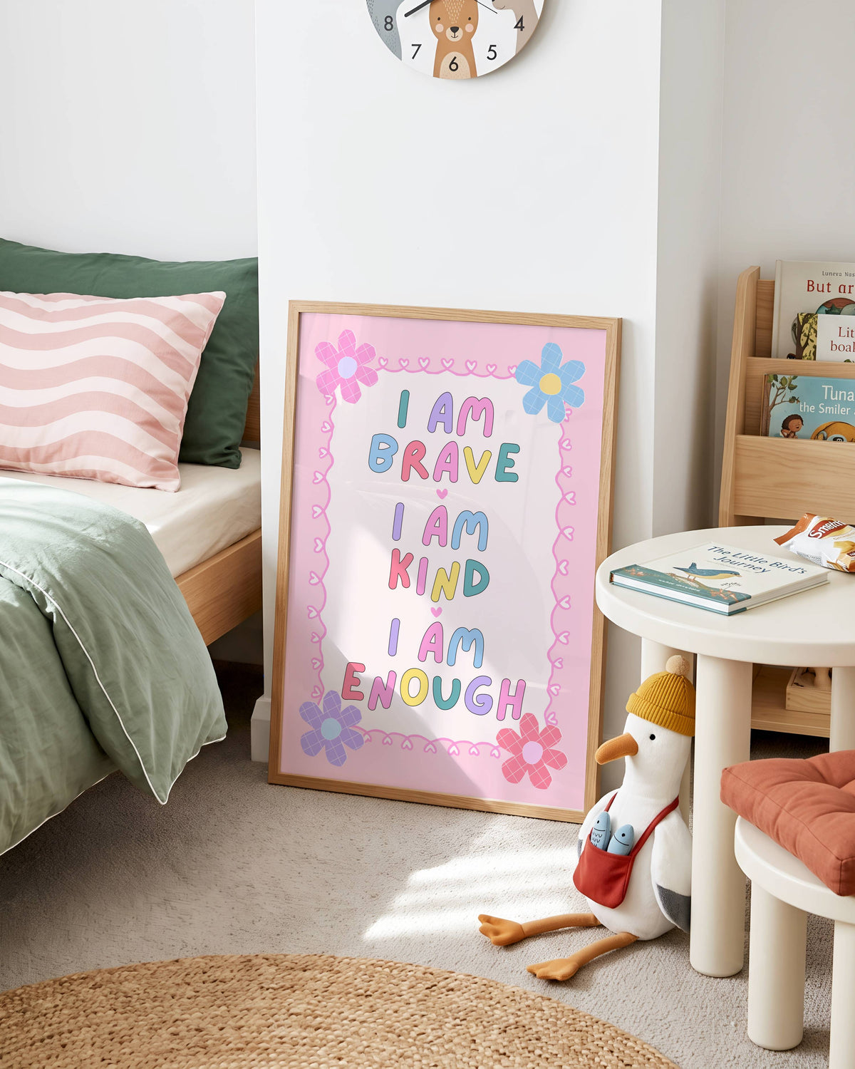 I Am Brave, I Am Kind, I Am Enough Poster Print
