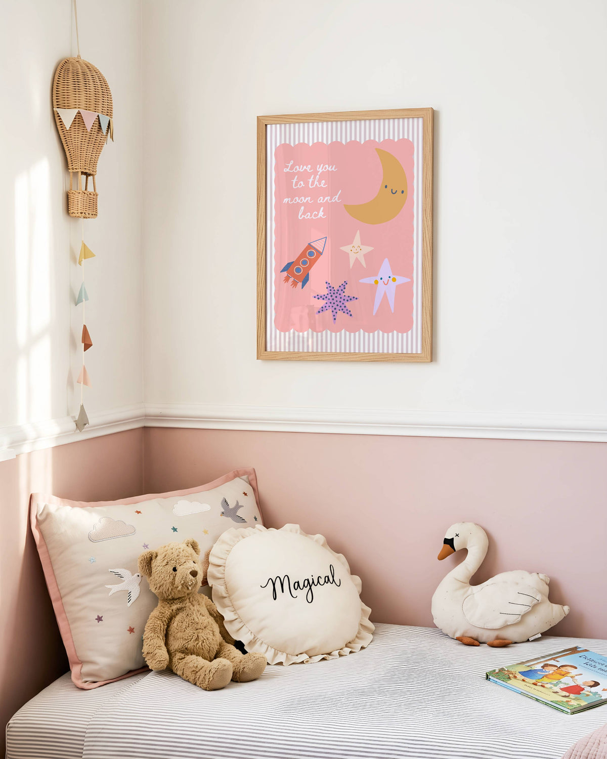 Love You To The Moon and Back Poster Print