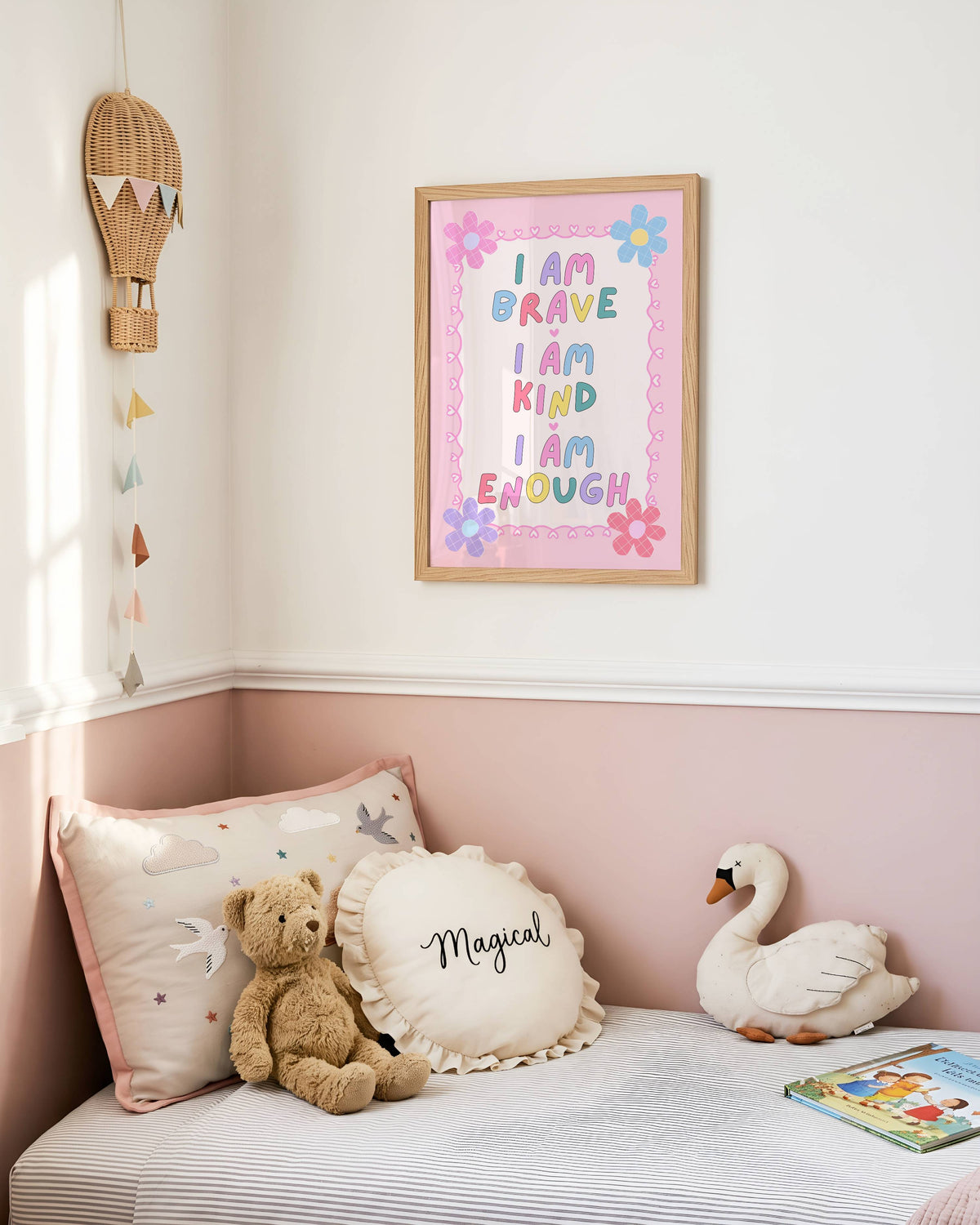 I Am Brave, I Am Kind, I Am Enough Poster Print