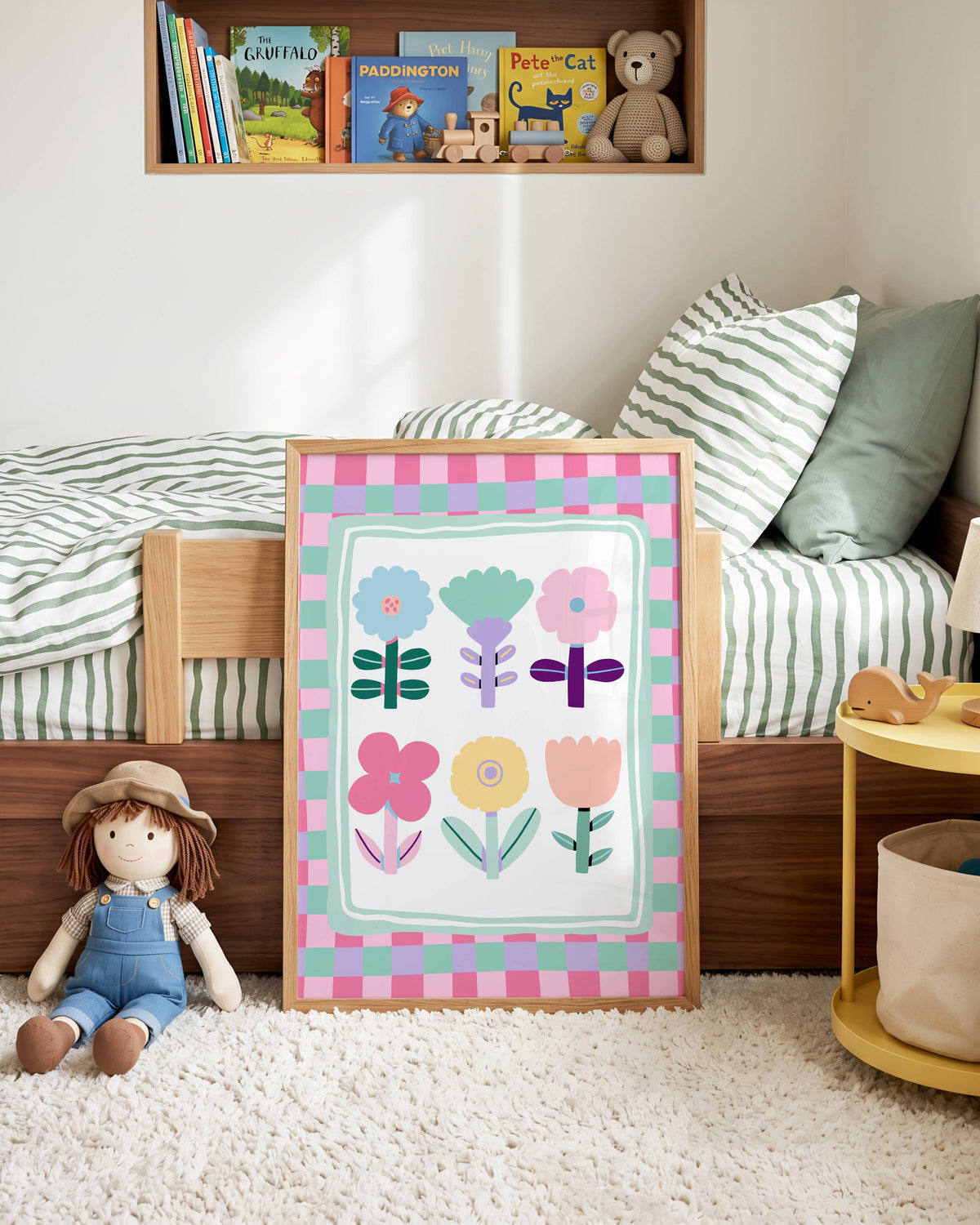 Pastel Flowers Poster Print