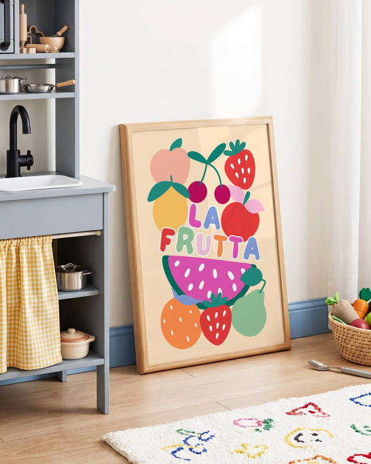 La Frutta Poster Print (Yellow)