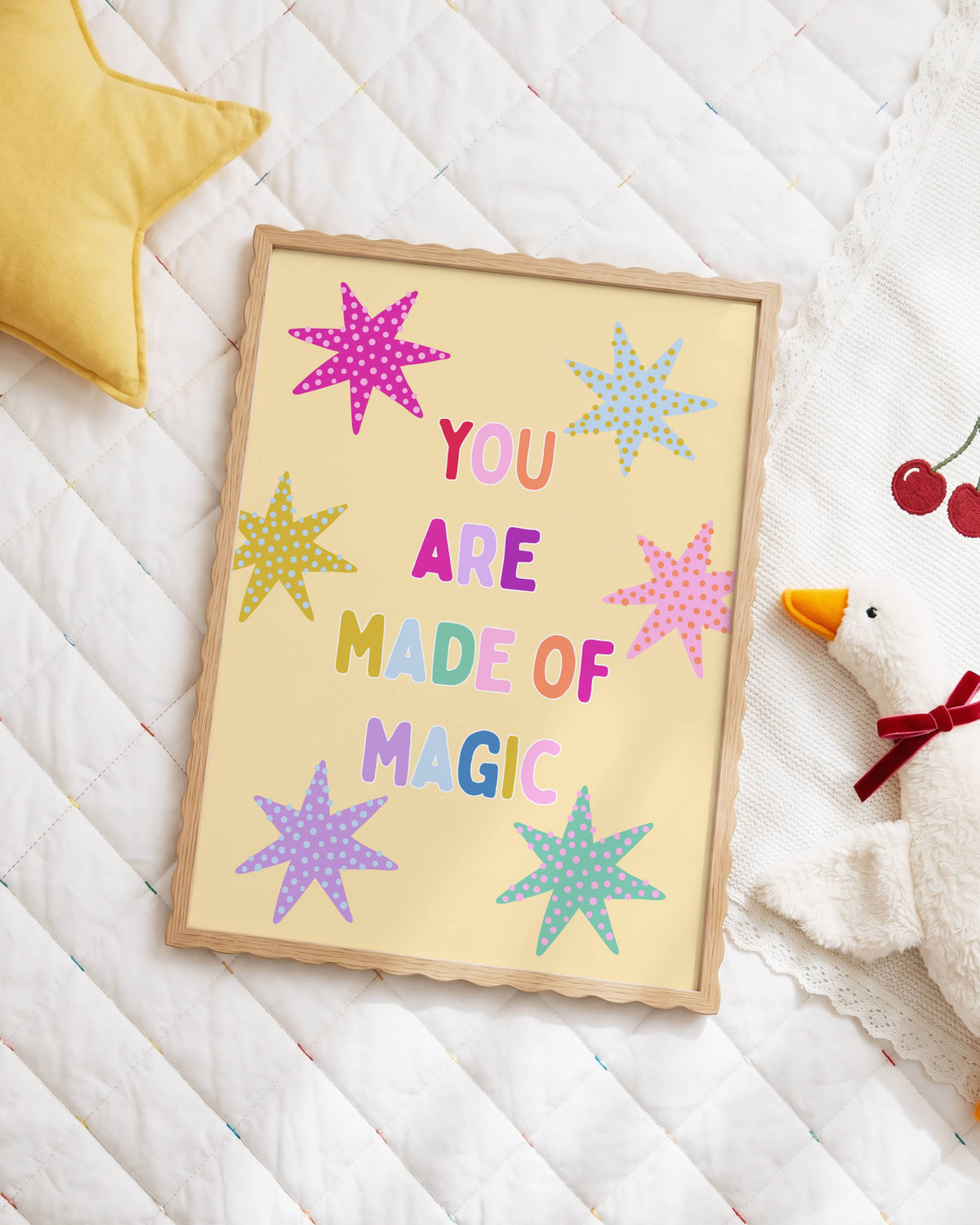 You Are Made Of Magic Poster Print (Yellow)