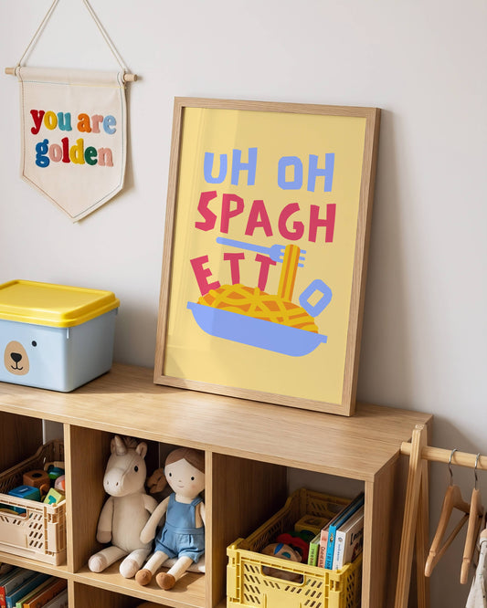 Uh Oh Spaghettio Poster Print